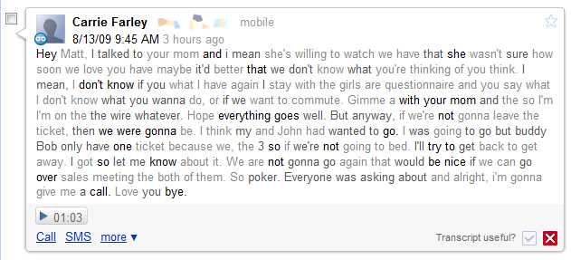 Google Voice FAIL